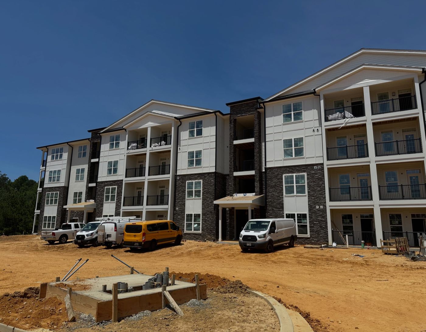 The Simmons, a Class A apartment community under construction in California, Maryland